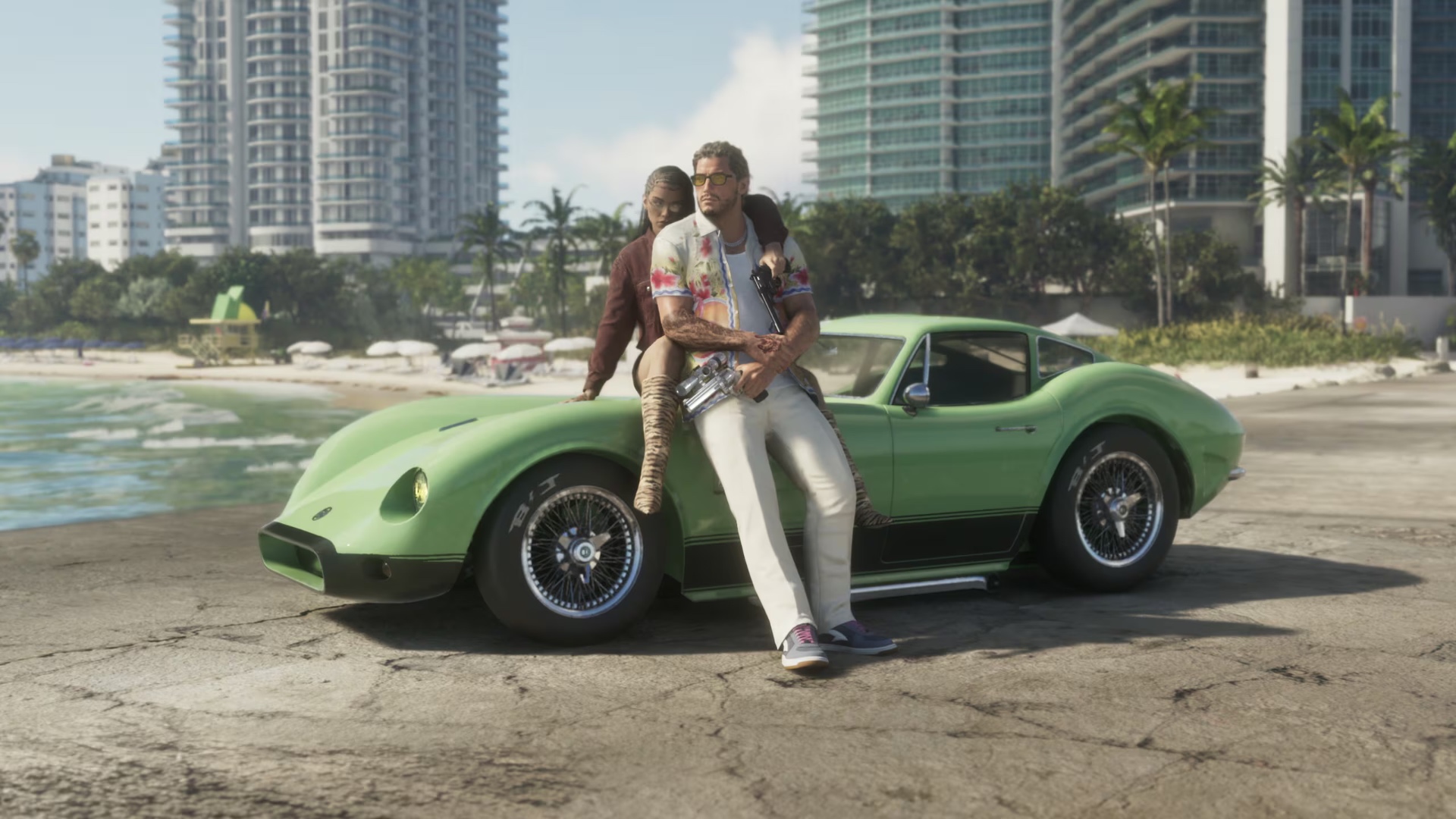 Jason and Lucia in Vice City