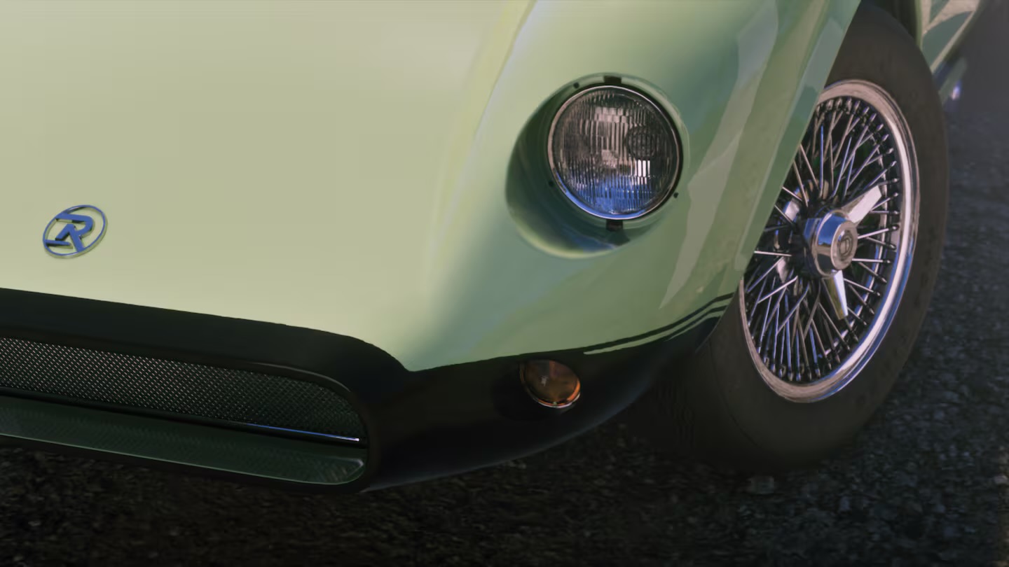 Mint roadster headlamp & wheel
