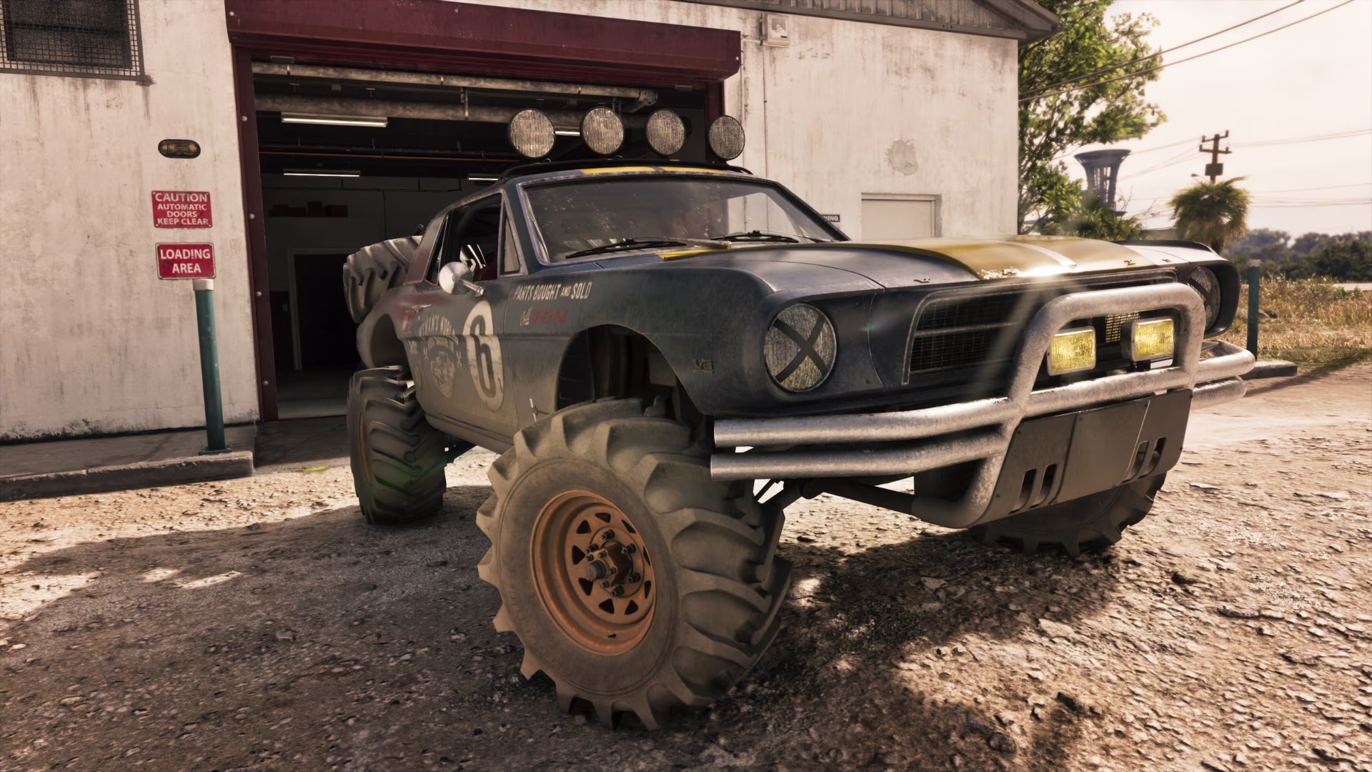Dominator buggy at garage