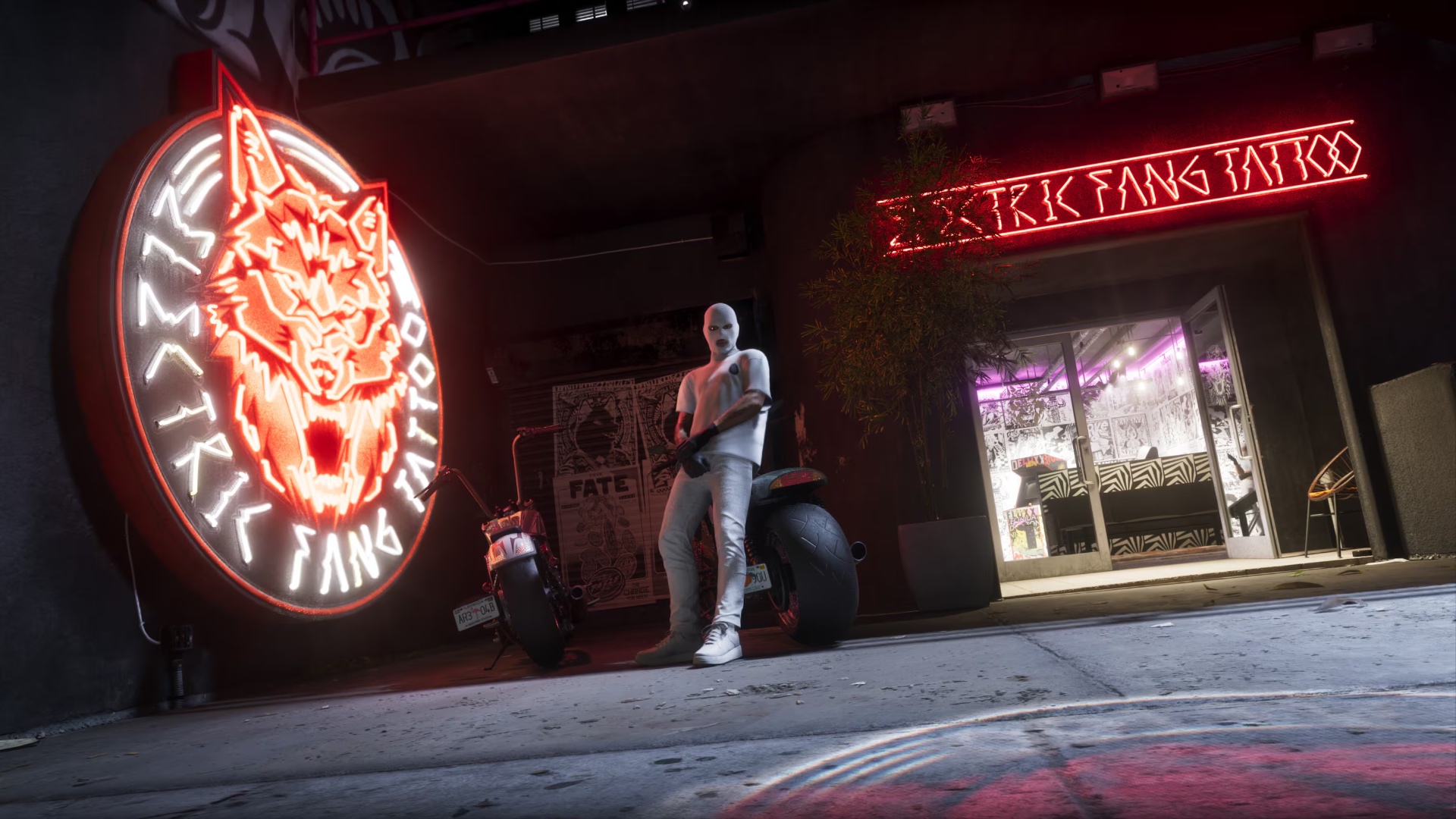 Electric Fang neon storefront hero